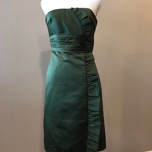 Green cocktail dress